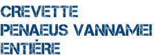 Crevette Penaeus Vannamei entière